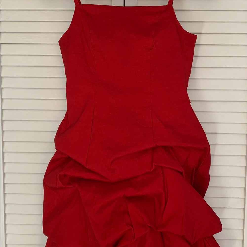 Jessica McClintock, Red Party Dress, Girls Size 14